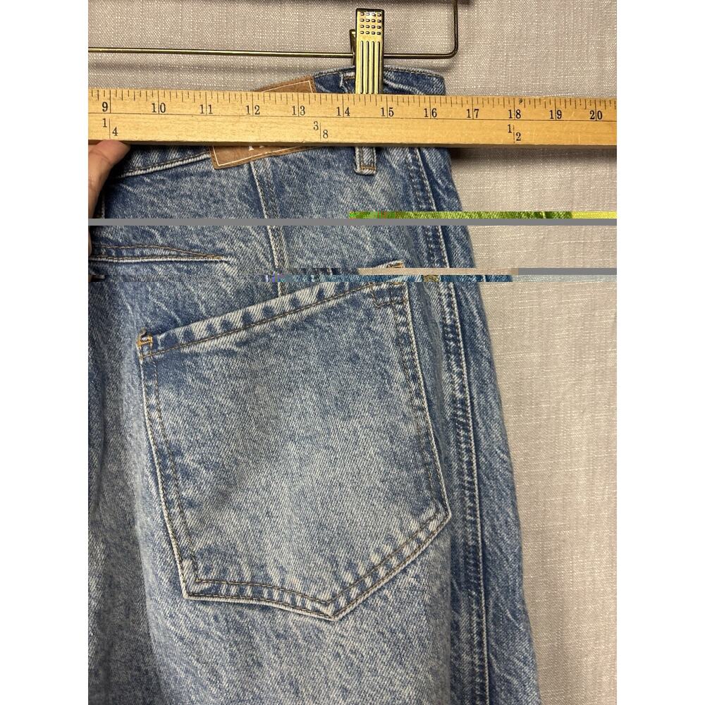 We The Free Light Blue Wide Leg Cropped Barrel Jeans - Picture 7 of 10